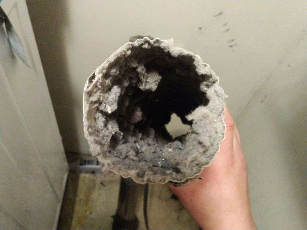 Dryer Vent Duct 2 - Before